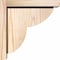 Ekena Millwork Crestline Smooth Corbel w/Backplate, Douglas Fir, 5 1/2"W x 10"D x 10"H COR06X10X10CRE01SDF - alternate 4